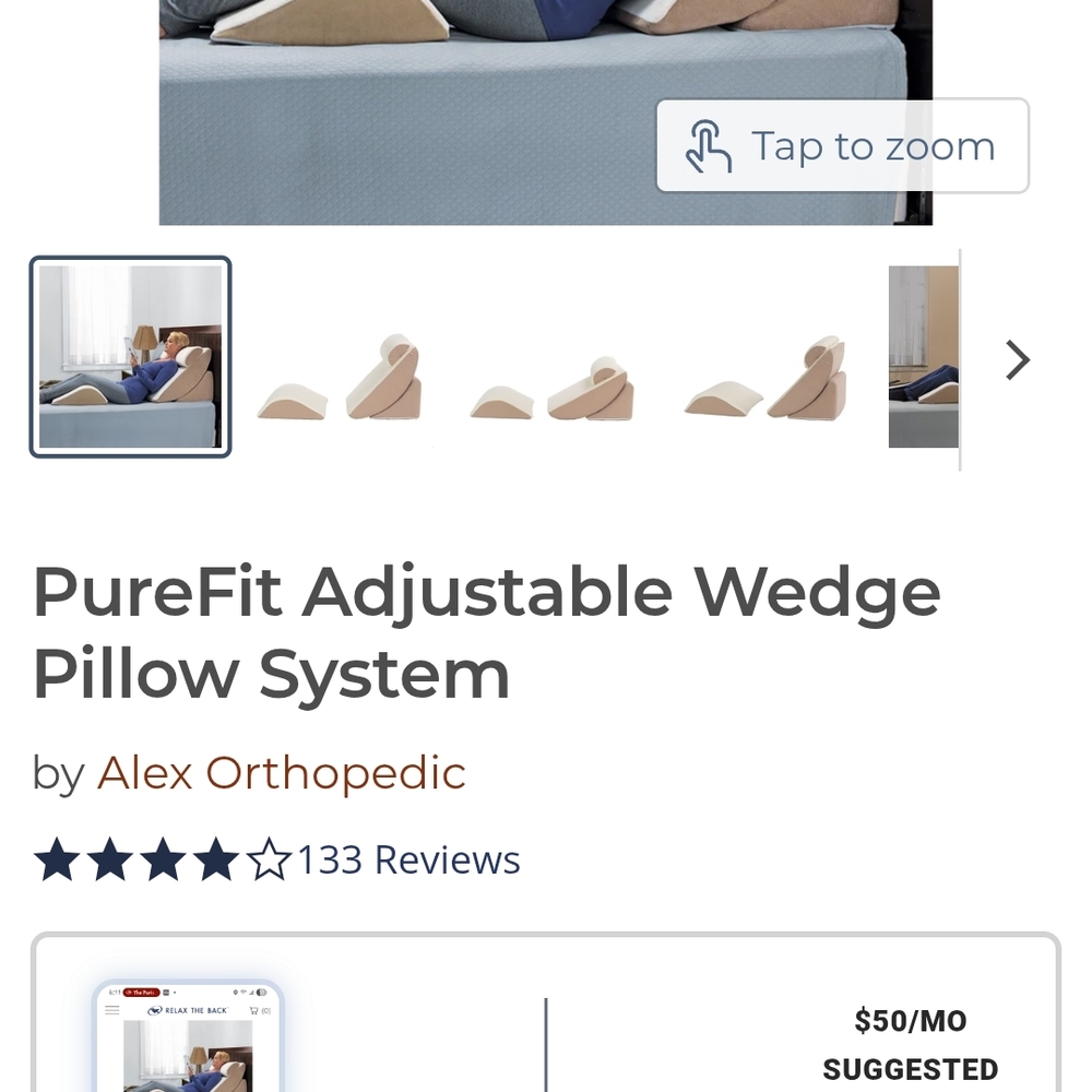 PureFit Adjustable Wedge Pillow System
